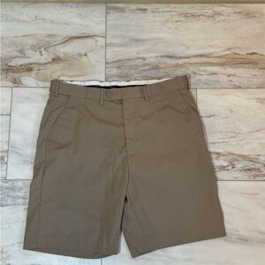 Bocaccio Golf Men’s Flat Front Shorts Size 36 Tan Stretch Performance Fabric